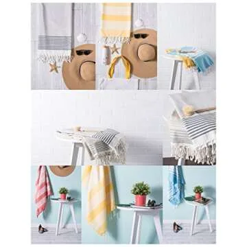 DII Turkish Fouta Towel - Soft, Absorbent & Compact