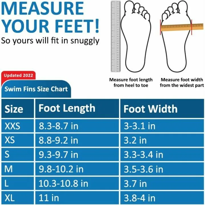 Short Floating Swimming Fins for All Ages