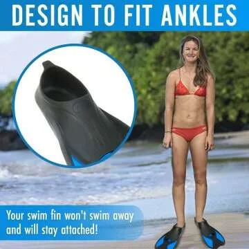 Short Floating Swimming Fins for All Ages