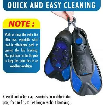 Short Floating Swimming Fins for All Ages