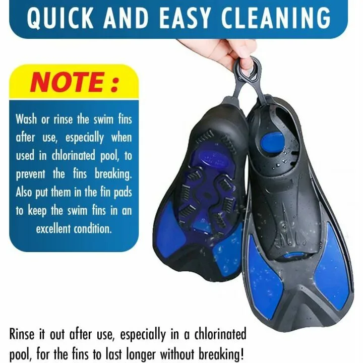 Short Floating Swimming Fins for All Ages