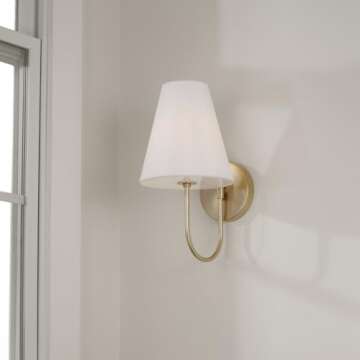 Capital Lighting Julia Transitional Wall Sconce - Elegant 1-Light Fixture