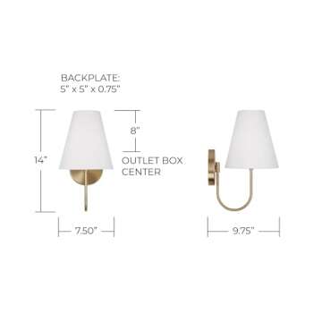 Capital Lighting Julia Transitional 1-Light Wall Sconce