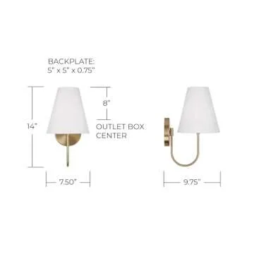 Capital Lighting Julia Transitional 1-Light Wall Sconce