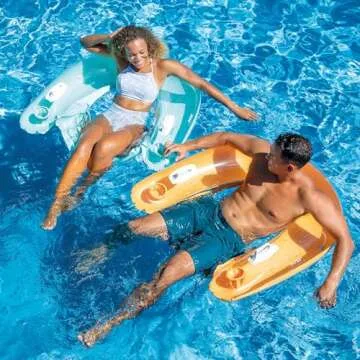 Intex Sit 'N Float Inflatable Lounge with Cup Holders