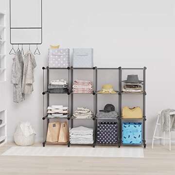 Stylish HOMIDEC 9-Cube Closet Organizer for Efficient Storage Solutions
