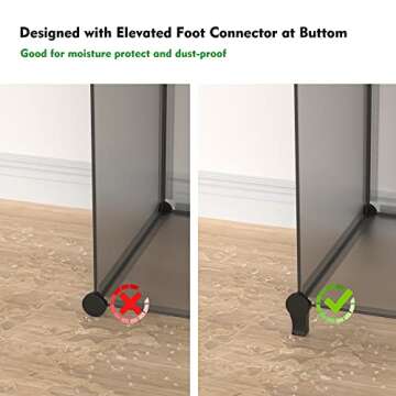 Versatile HOMIDEC Closet Organizer - 9 Cube Storage