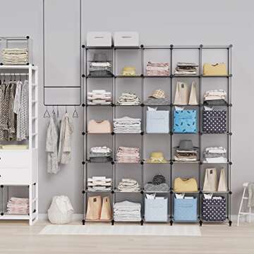 Versatile HOMIDEC Closet Organizer - 9 Cube Storage