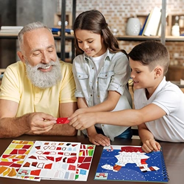 Fun Christmas Sticker Paint Books for Kids Ages 4-8