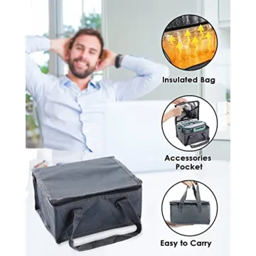 Buddew 80W Electric Lunch Box for Work & Travel