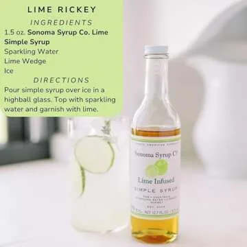 Sonoma Syrup Co Lime Infused Simple Syrup - 12.7 fl oz