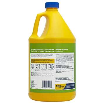 Zep All-Purpose Carpet Shampoo Concentrate Cleaner - 1 Gallon - ZUCEC128 - Professional Formula Removes Dirt and Stains