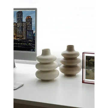 Buy Donut Shaped Large Ceramic Vase for Modern Homes