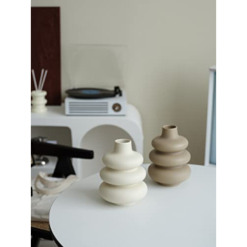 Buy Donut Shaped Large Ceramic Vase for Modern Homes