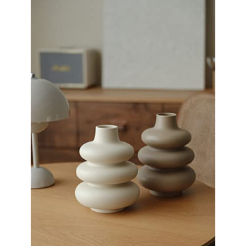 Buy Donut Shaped Large Ceramic Vase for Modern Homes