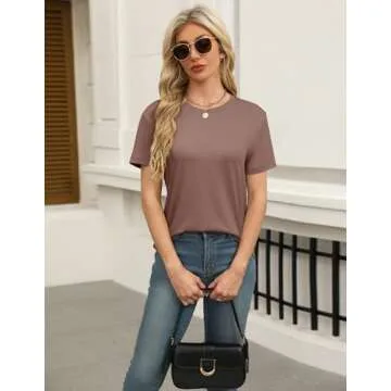 Ekouaer 2 Pack Womens Pajama Sets Short Sleeve Tops Jogger Pants Lounge Sets Soft Loungewear Printed Pj with Pockets