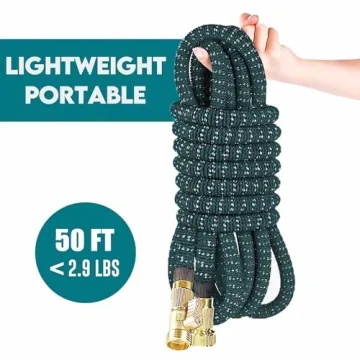 Expandable Garden Hose 50 ft with 10 Function Nozzle