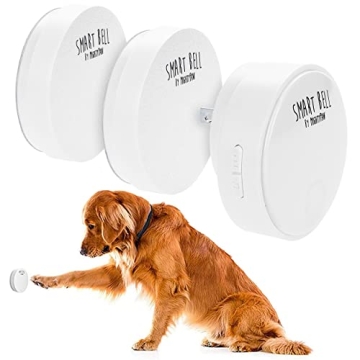 Mighty Paw Smart Bell 2.0 (2 Button Pack) - Wireless Electronic Dog Doorbell - Dog Potty Button Comm...