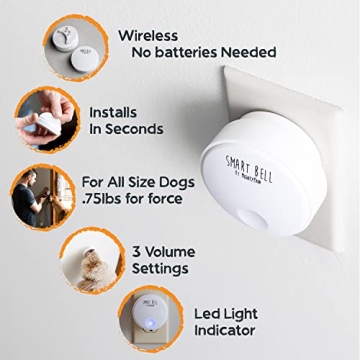 Mighty Paw Smart Bell 2.0 Wireless Dog Doorbell for Training