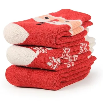 BomKinta Warm Wool Socks | Cozy Winter Crew Socks