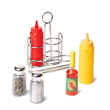 Melissa & Doug Condiments Set for Kids - Realistic Play Food