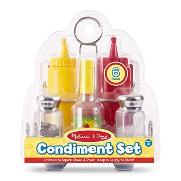 Melissa & Doug Condiments Set for Kids - Realistic Play Food