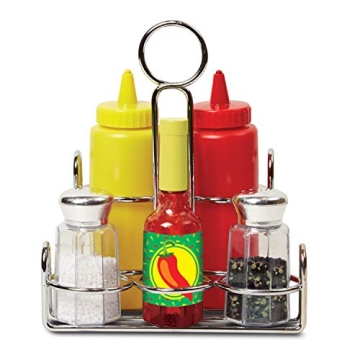 Melissa & Doug Condiments Set for Kids - Realistic Play Food