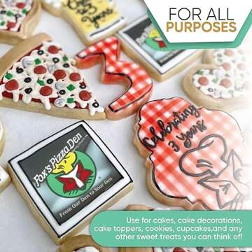 Splendid Sensations 25 ct Edible Paper, Edible Printer, Edible Images for Cakes, Edible Paper for Cakes and Cookies, Sugar Paper, Icing Sheets, Edible Cake Images, Edible Cake Prints