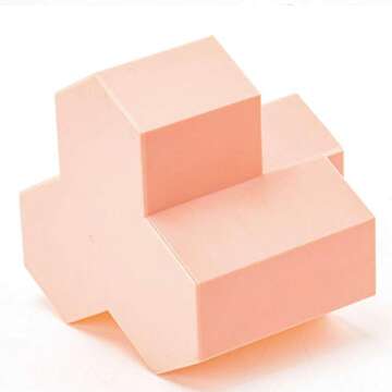 Weiai Makeup Brush Holder Organizer, 3 Slots Pink Cosmetic Brushes Storage Solution