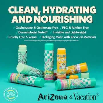 AriZona SPF 30 Lip Balm 3-Pack - Refreshing Summer Protection