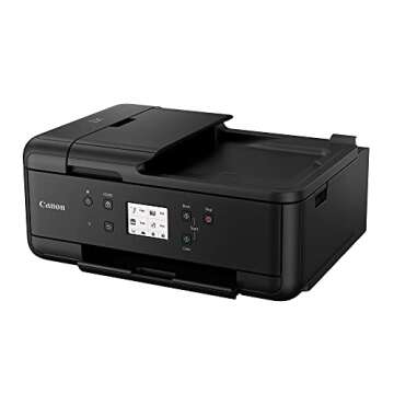 Canon PIXMA TR7520 All-In-One Wireless Home Photo Office All-In-One Printer with Scanner, Copier and...