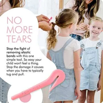 PONY PICK Rubber Bands Cutter - Easy Hair Tie Remover
