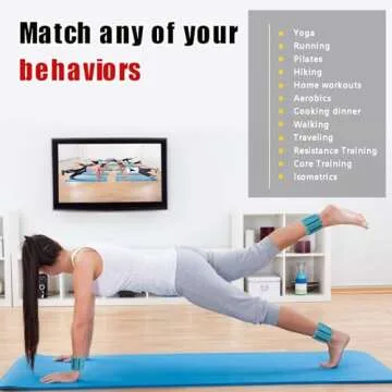 TIMOOU Ankle Weights for Women Men, Adjustable Wrist Weighted Bracelet for Home Gym Workout, Walking...