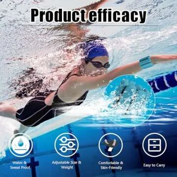 TIMOOU Ankle Weights for Women Men, Adjustable Wrist Weighted Bracelet for Home Gym Workout, Walking, Running, Travel, Pilate, Yoga, Exercise,Barre,Strength Training. Set of 2 (1Lb Each) (Blue)