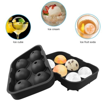 Silicone Round Ice Cube Mold for Whiskey & Cocktails