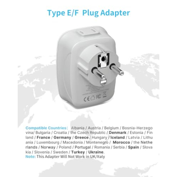 Travel-Smart Vintar 2 Pack Plug Adapter with USB Ports