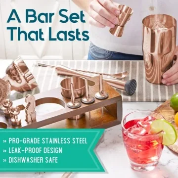 Stylish 23-Piece Mixology Bartender Kit for Drink Lovers
