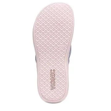 Vionic Women's Tide II Toe Post Sandal - Supportive Ladies Flip Flops That Include Three-Zone Comfort with Orthotic Insole Arch Support