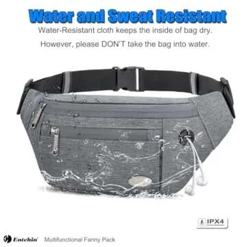 Entchin Fanny Pack - Stylish Crossbody Belt Bag with Pockets