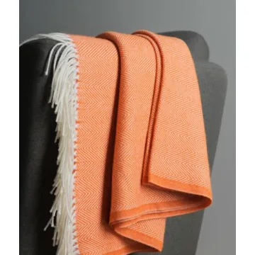 BOURINA Cozy Herringbone Throw Blanket for All Seasons