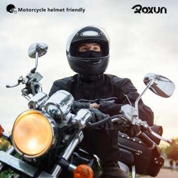 ROXUN Balaclava Ski Mask, Summer Cooling UV Protector Neck Gaiter Motorcycle Scarf Men/Women Black