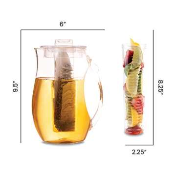 Homeries Fruit Infuser Pitcher for Delicious Hydration