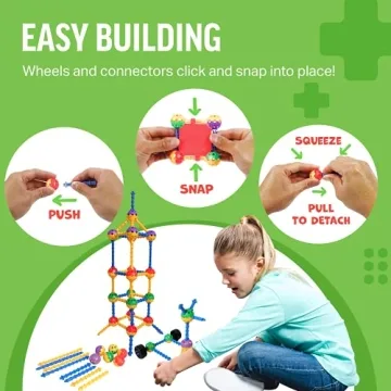 STEM Master Educational Building Blocks Kit for Kids