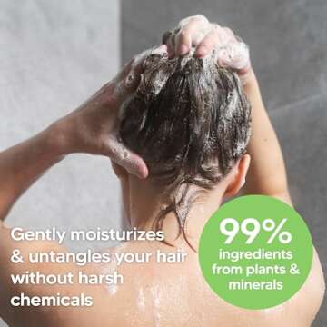 Nature Clean All-natural Sulfate-free Conditioner For Women & Men. 99.9% Natural Ingredients Non-Toxic Fragrance-Free Hypoallergenic & Unscented. Gentle Color Safe For Color-Treated Hair 10 oz / 300ml