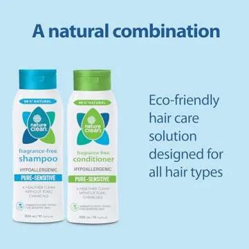Nature Clean All-natural Sulfate-free Conditioner For Women & Men. 99.9% Natural Ingredients Non-Toxic Fragrance-Free Hypoallergenic & Unscented. Gentle Color Safe For Color-Treated Hair 10 oz / 300ml