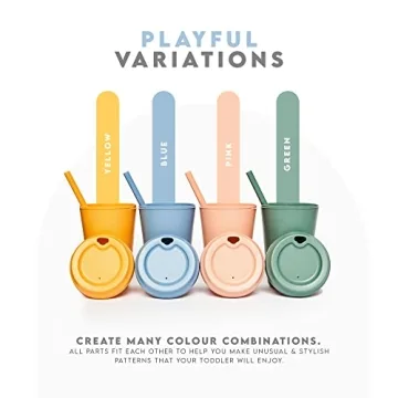 Neon Kactus Kids Cups | Safe, Spill-Proof & Vibrant 4-Pack