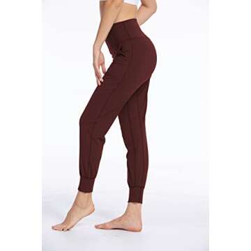 JAYSILVIA Buttery Soft Joggers/Active Sweatpants with Pockets, Womens High Waist Workout Yoga Pants ...