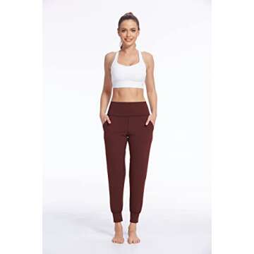 JAYSILVIA Women's Soft Joggers with Pockets - High Waist Activewear