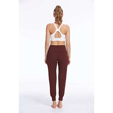 JAYSILVIA Women's Soft Joggers with Pockets - High Waist Activewear