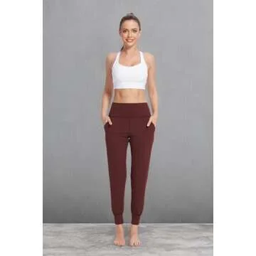 JAYSILVIA Women's Soft Joggers with Pockets - High Waist Activewear